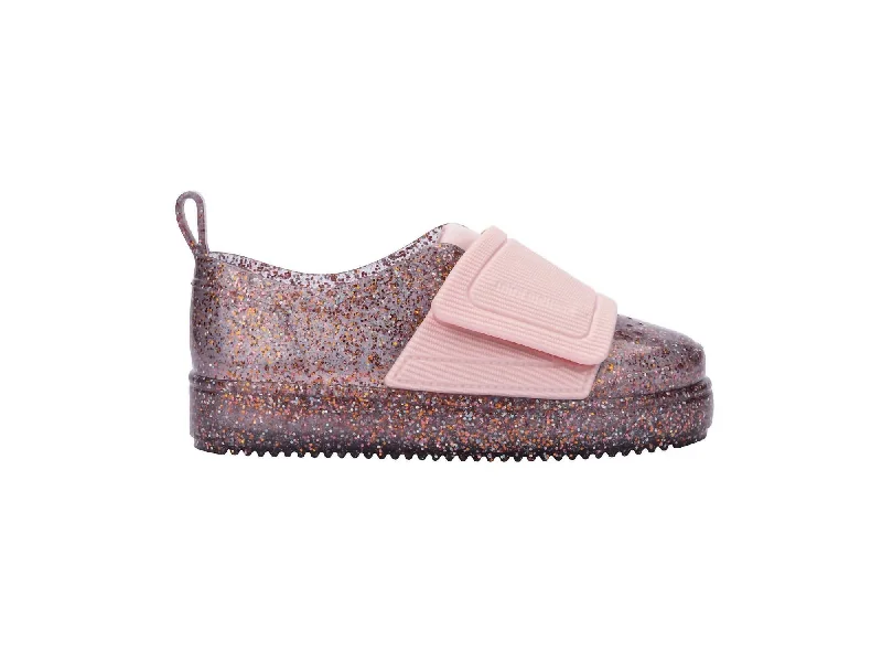 Girls' Jelly Pop Sneaker In Pink Glitter Bespoke Shoe Aesthetic 