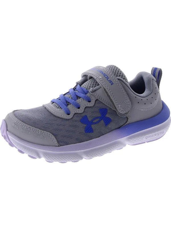 Girls Little Kid Lifestyle Athletic and Training Shoes Checkered Shoe Pattern Look  
