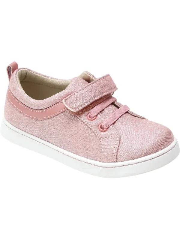Girl's Natalie Sneakers In Metallic Pink Tassel Driving Shoe Look 