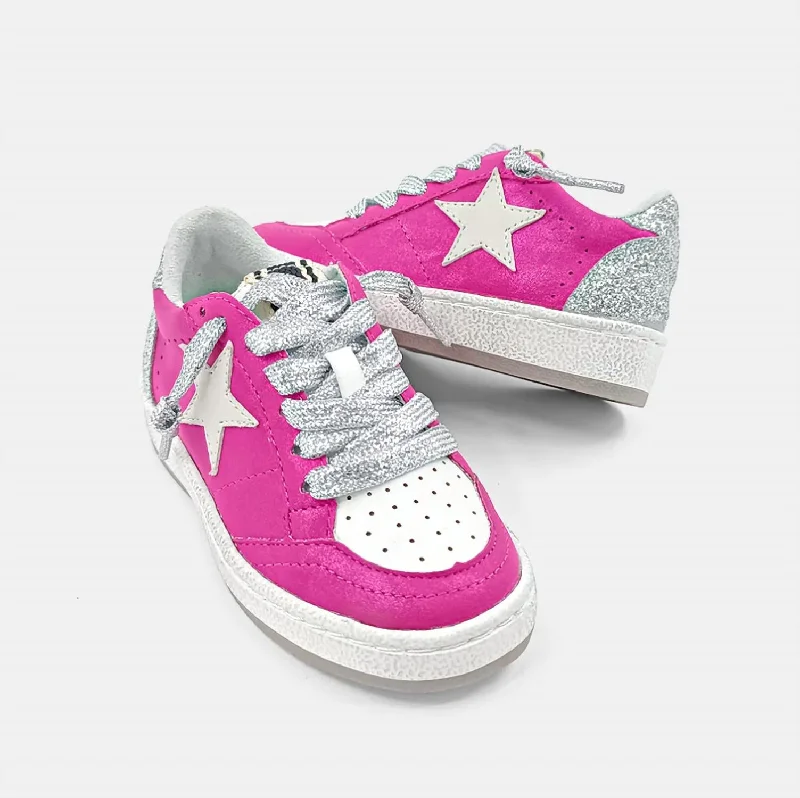 Girl's Paz Sneaker In Hot Pink Hip - Hop Sneaker Style  