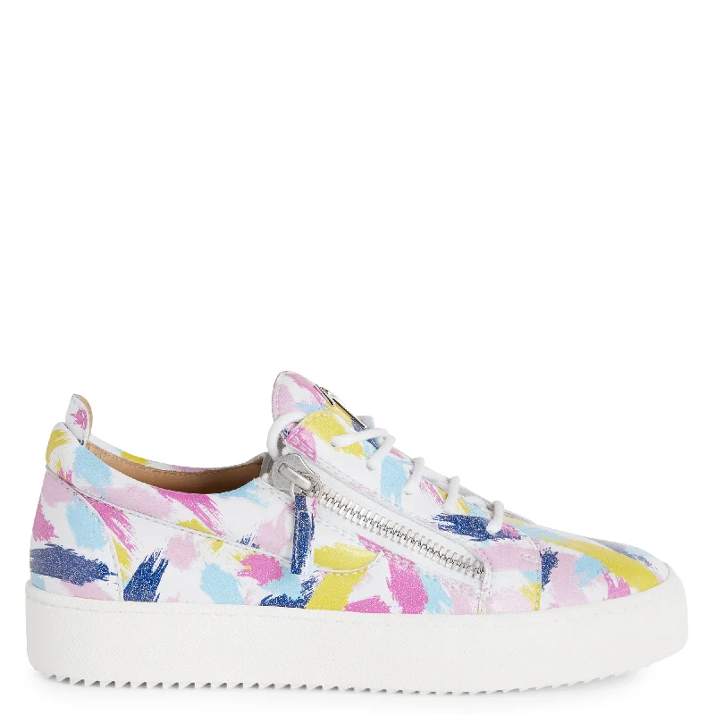 Giuseppe Zanotti Gail Lightweight Tennis Sneaker Look  