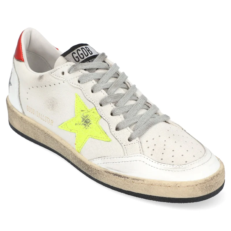 Golden Goose Sneaker "White/Yellow/Red" Loose - Fit Slipper Style  