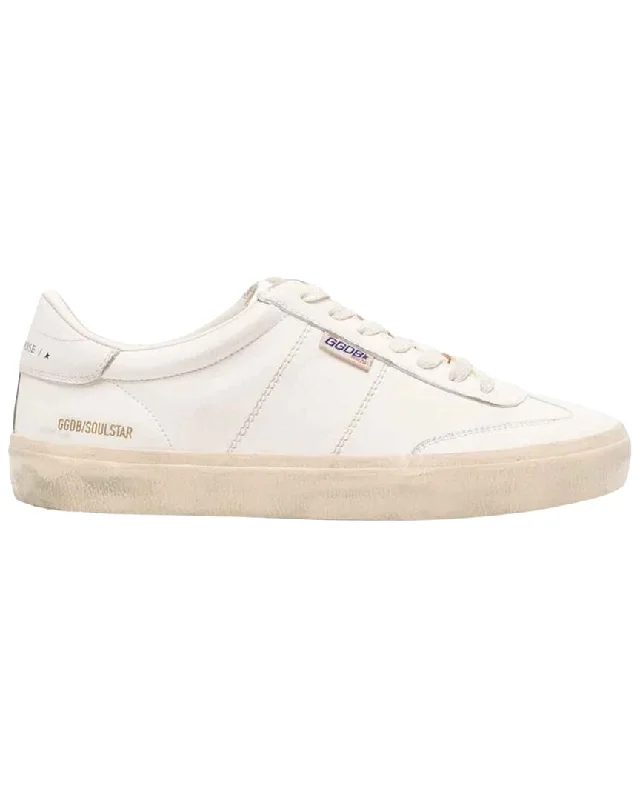 Golden Goose Soul-Star Leather Sneaker Leather Driving Shoe Style  
