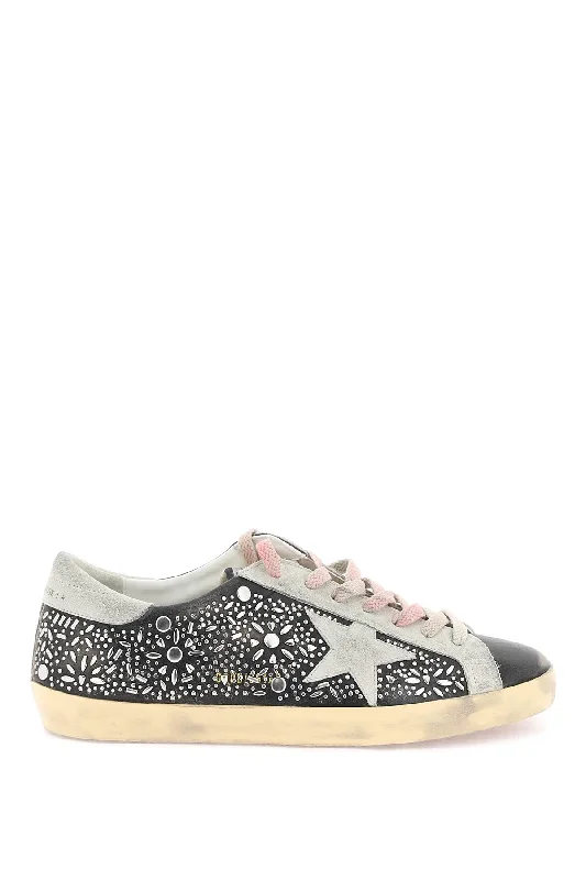 Golden Goose Super-Star Studded Sneakers With Hiking Boot Durability Style  
