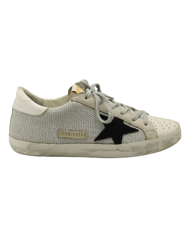 Golden Goose Superstar Grey Cord Gum Sneakers in Grey Leather Brogue Oxford Aesthetic 