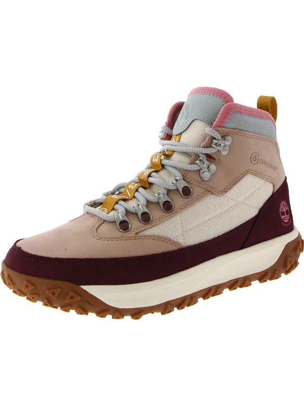 Grrenstride Motion 6 Womens Lace Up Hiking Hiking Boots Single - Buckle Monk Look  