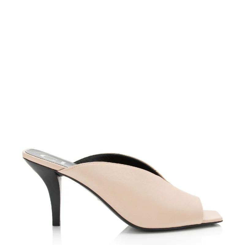 Gucci Leather Square G Slide Sandals Sustainable Shoe Design  