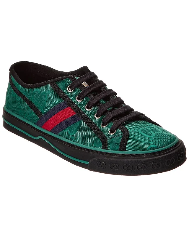 Gucci Tennis 1977 GG Canvas Sneaker Retro Plimsoll Style  