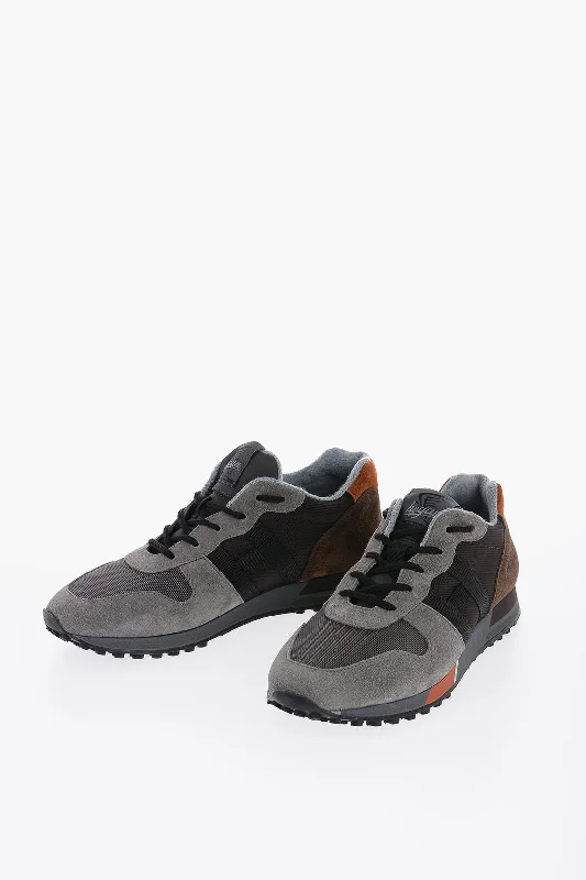 Hogan Suede Leather Low-Top Sneakers Tech - Inspired Sneaker Look  