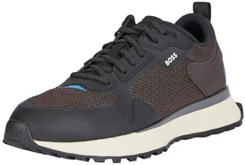 Hugo Boss Men's Jonah Running Sneaker, Open Brown Desert Boot Utility Style  