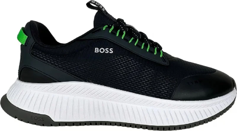 Hugo Boss Men's Titanium Evo Running Sneaker, Navy Aesthetic  