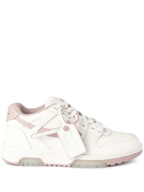 ivory Women's Sneakers pink Open - Lacing Derby Look  