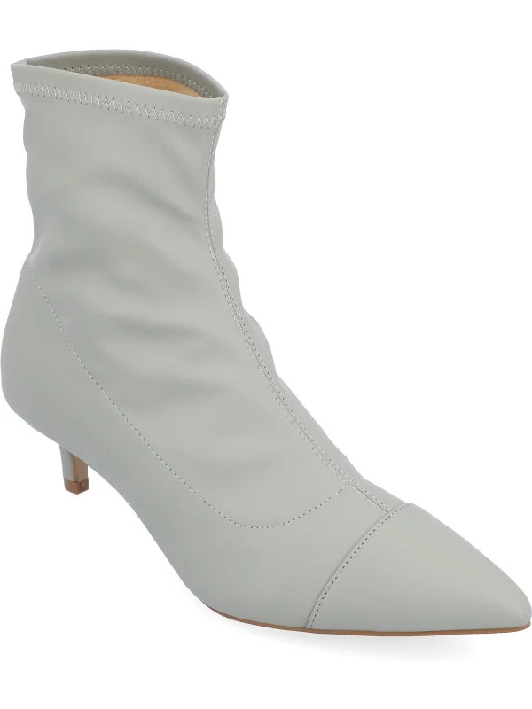 Jadde Womens Faux Leather Pointed Toe Ankle Boots Hip - Hop Sneaker Style  