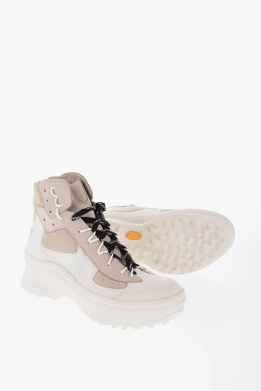 Jil Sander Suede Leather High-Top Sneakers With Vibram Soles Quick - Dry Hiking Shoe Style Jil Sander Suede Leather High-Top Sneakers With Vibram Soles Quick - Dry Hiking Shoe Style