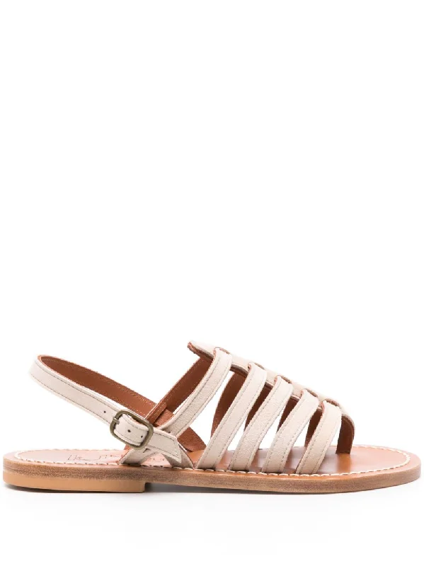 K Jacques St Tropez Women's Sandals Leather Driving Shoe Style  