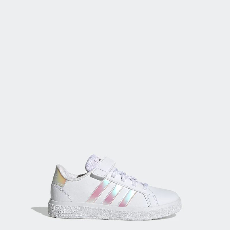 Kids' adidas Grand Court 2.0 Shoes Chunky Platform Sneaker Style  