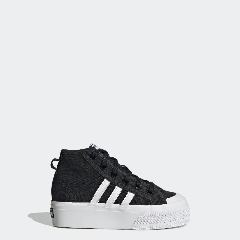 Kids' adidas Nizza Platform Mid Shoes Vintage Oxford Appeal 