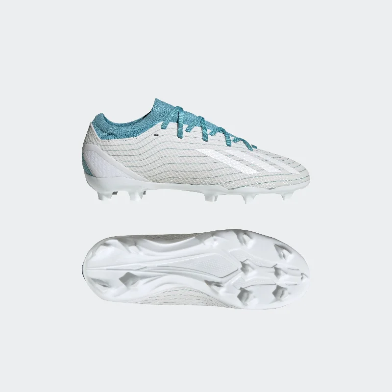 Kids' adidas X Speedportal.3 Firm Ground Soccer Cleats Athleisure Derby Style  