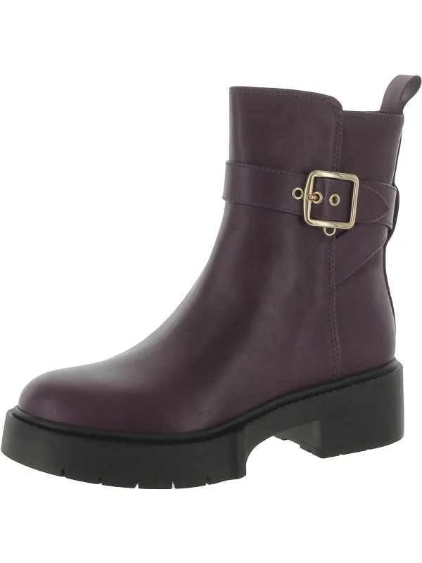 Lacey Leather Bootie Womens Leather Buckle Ankle Boots Hemp - Material Shoe Style  