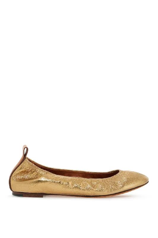 Lanvin Laminate Ballet Casual Loafer Style          