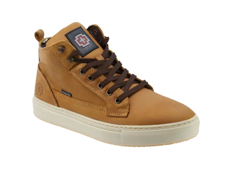 Leather High-Top Sneakers By Swissbrand Sustainable Shoe Design  