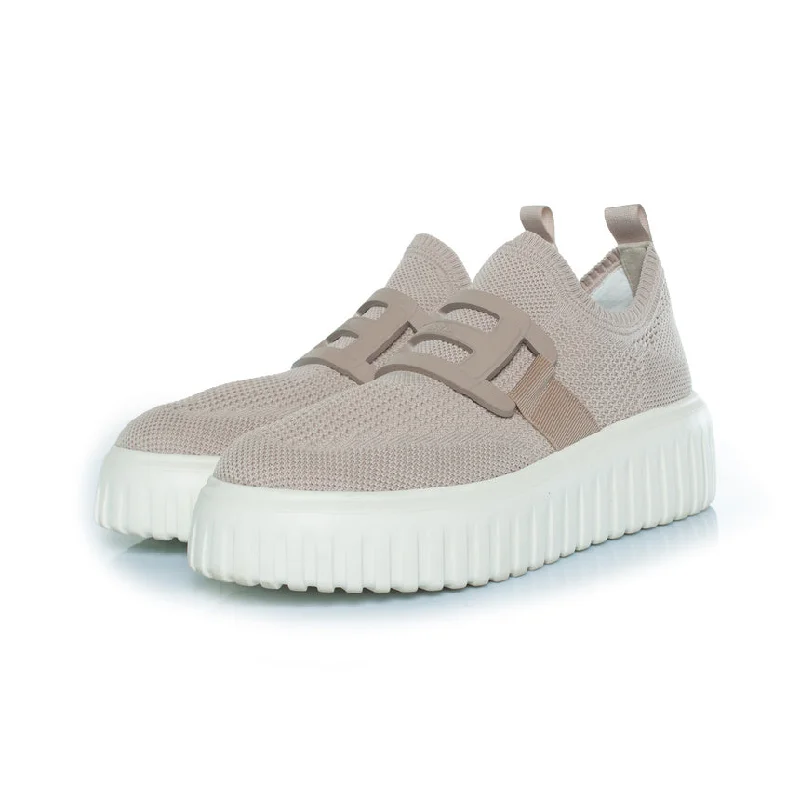 lip-on knit socks hogan H-stripes sneakers Hemp - Material Shoe Style  