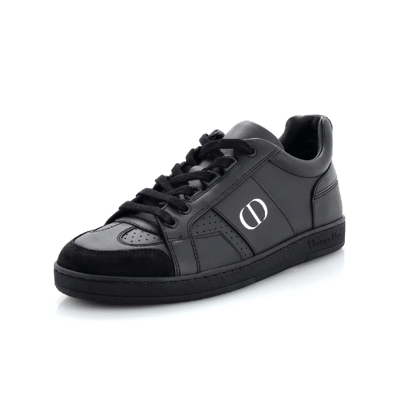 Logo Low-Top Sneakers Leather with Suede Skateboarding Sneaker Style  