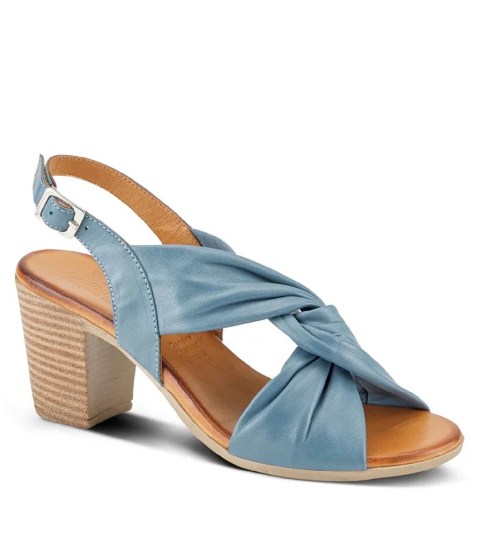 Madeleine Sandal In Blue Cowboy Boot Western Style  