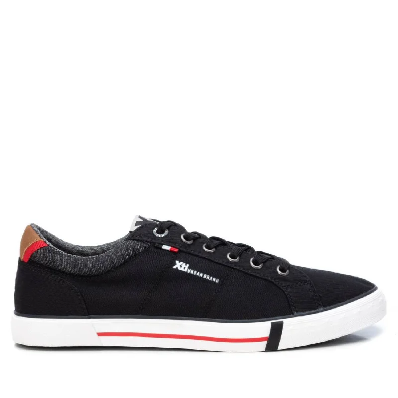 Men's Canvas Sneakers By Xti- Moccasin Soft - Sole Style  