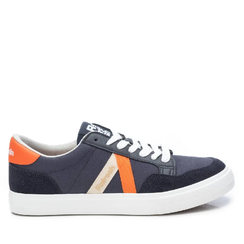 Men's Casual Sneakers Refresh By Xti- Rubber - Sole Plimsoll Look  