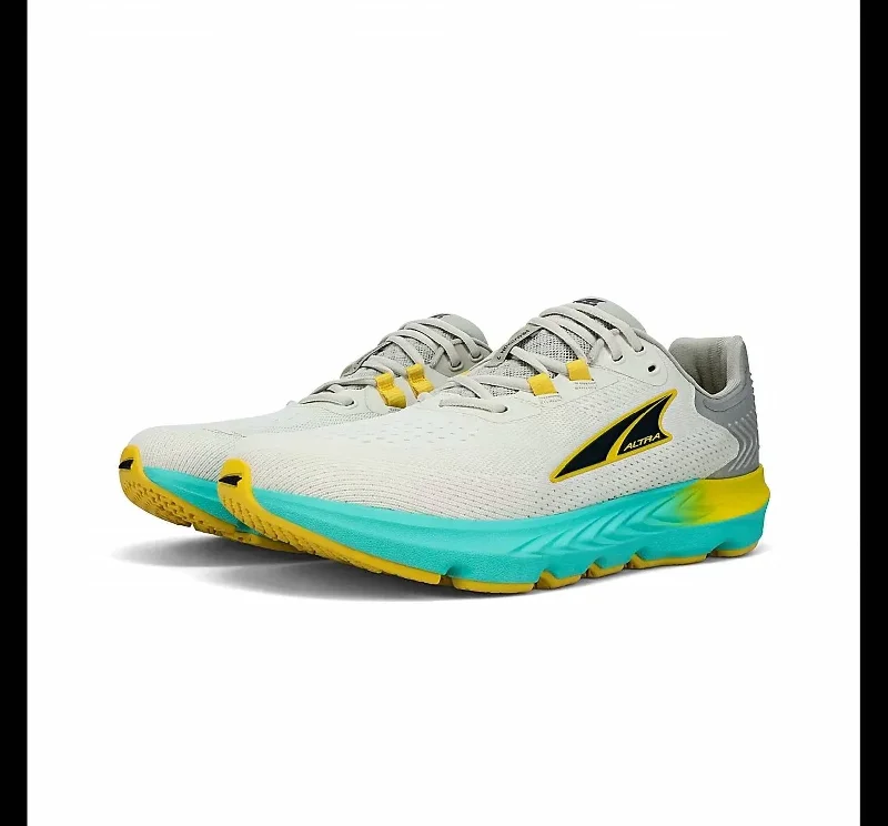 Men's Provision 7 In Gray/yellow Chunky Platform Sneaker Style  