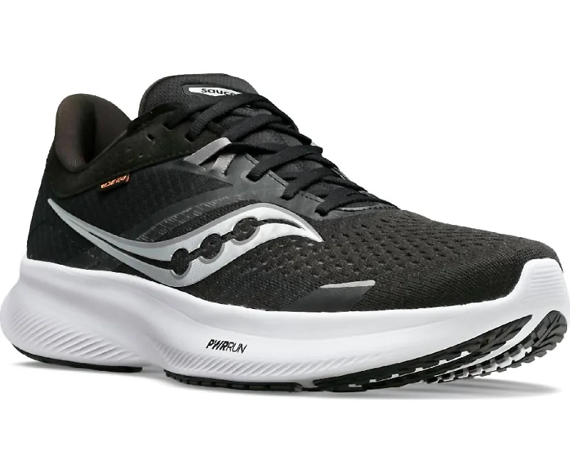 Men's Ride 16 In Black/white Moccasin Soft - Sole Style  