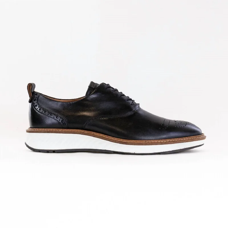 Men's St1 Hybrid Cap Shoes In Black Victorian - Era Boot Style  