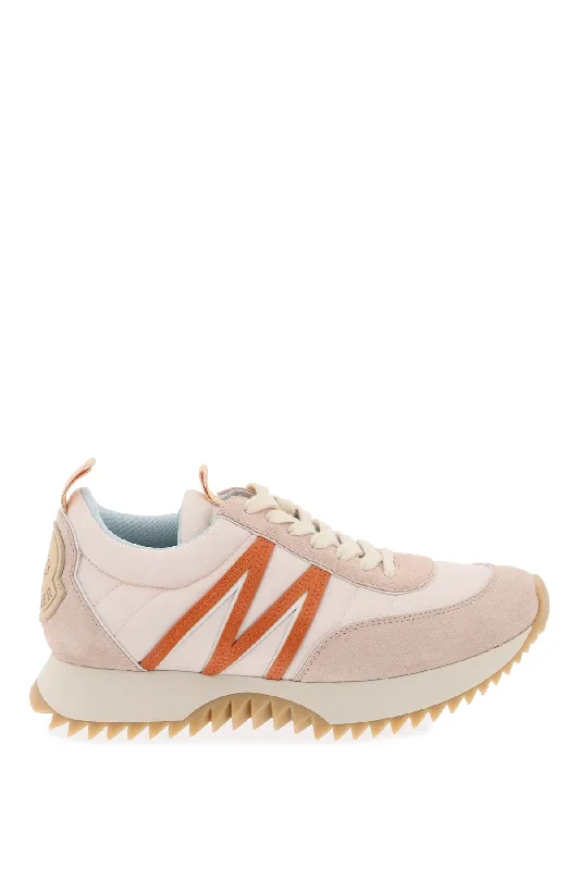 Moncler Women's Pacey Sneakers In Nylon And Suede Leather. Combat - Inspired Military Boot Look Moncler Women's Pacey Sneakers In Nylon And Suede Leather. Combat - Inspired Military Boot Look