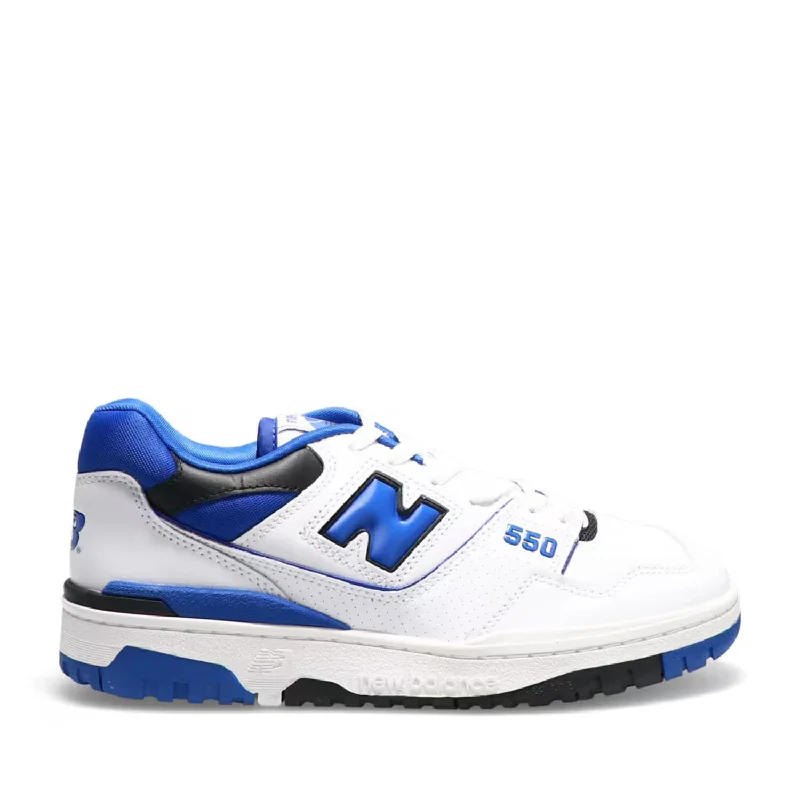New Balance 550 White/Blue  BB550SN1 Men's Open - Lacing Derby Look  