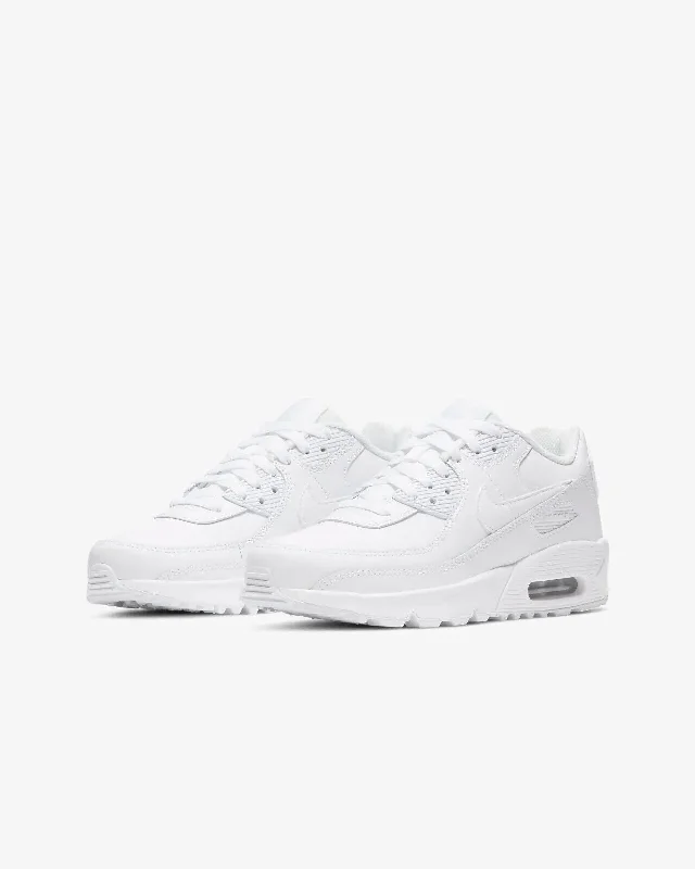 Nike Air Max 90 LTR CD6864-100 Kids White/Metallic Silver Running Shoes NR4863 Comfortable Derby Style Nike Air Max 90 LTR CD6864-100 Kids White/Metallic Silver Running Shoes NR4863 Comfortable Derby Style