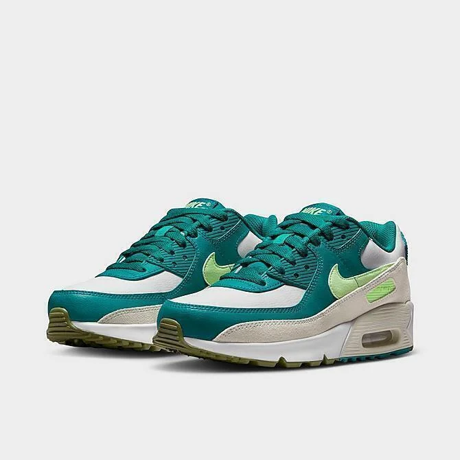 Nike Air Max 90 LTR (GS) CD6864-124 Older Kids White Green Sneaker Shoes NR5973 Skateboarding Sneaker Style Nike Air Max 90 LTR (GS) CD6864-124 Older Kids White Green Sneaker Shoes NR5973 Skateboarding Sneaker Style