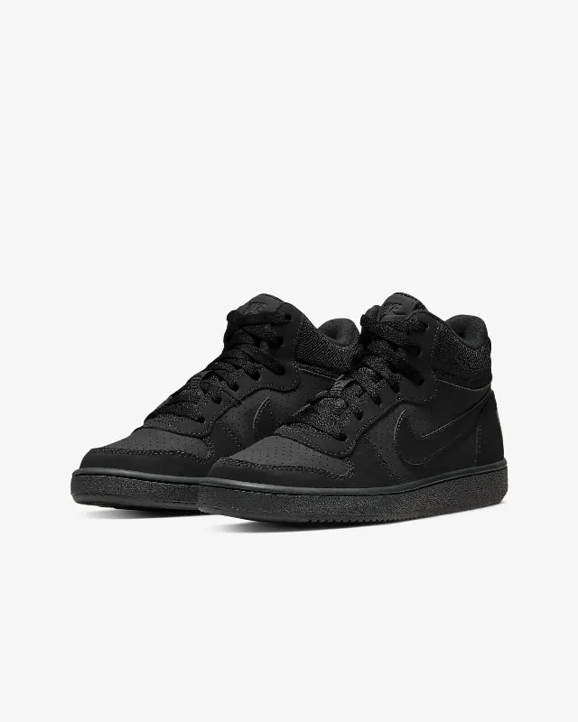 Nike Court Borough Mid 839977-001 Big Kids Black Skateboard Sneaker Shoes SGA13 Upcycled Shoe Look Nike Court Borough Mid 839977-001 Big Kids Black Skateboard Sneaker Shoes SGA13 Upcycled Shoe Look