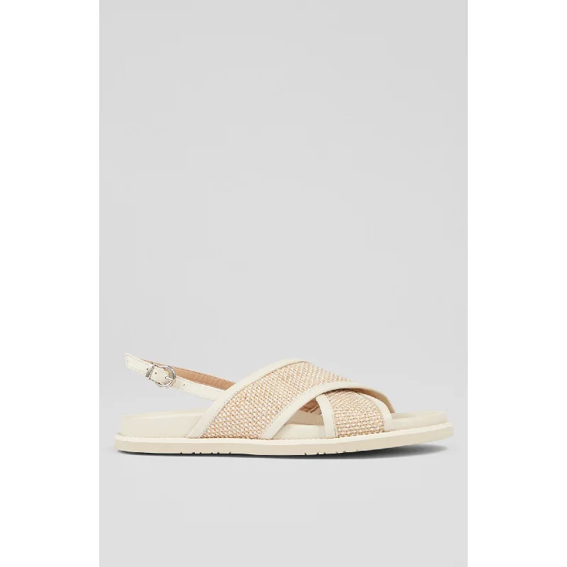 Noa Flat Sandals Two - Tone Shoe Design  