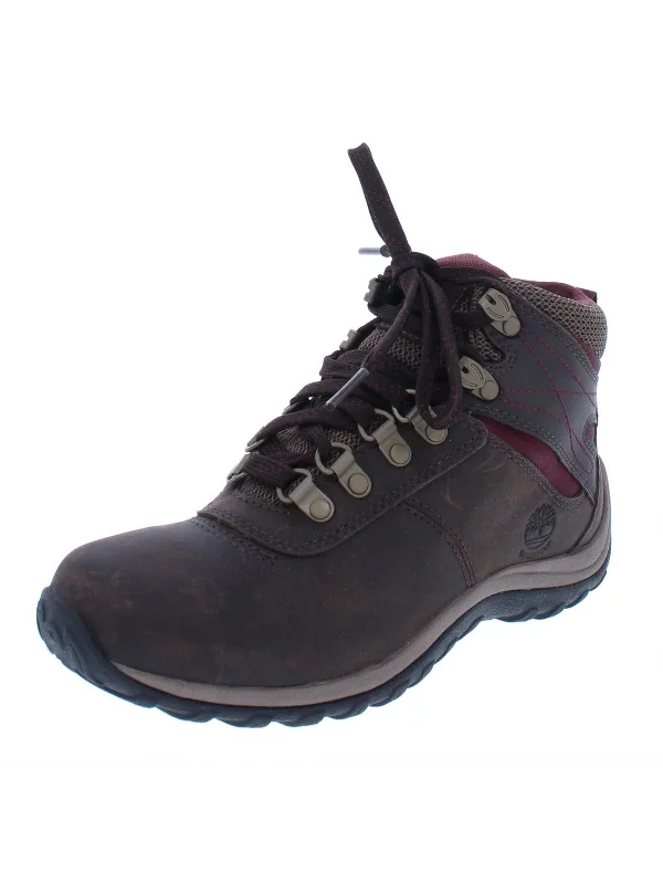 Norwood Womens Colorblock Leather Hiking Boots Embroidered Cowboy Boot Design  