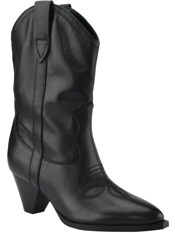 Odilia  Womens Pull On Cowboy, Western Boots Upcycled Shoe Look  