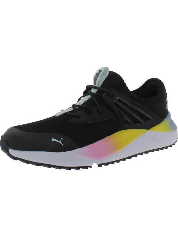 Pacer Future Rainbow  Girls Slip On Comfort Running Shoes Business Monk Strap Style  