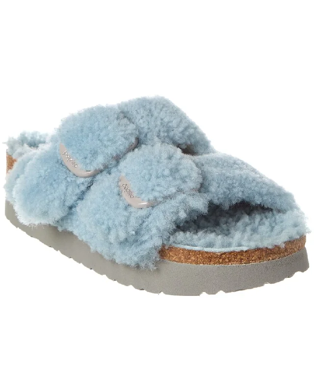 Papillio by Birkenstock Arizona Big Buckle Narrow Shearling Sandal Zip - Up Boot Style  