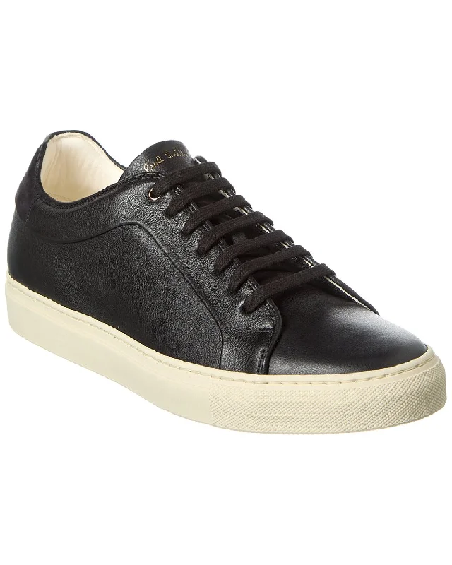 Paul Smith Basso Lux Leather Sneaker Camouflage Print Boot Style  