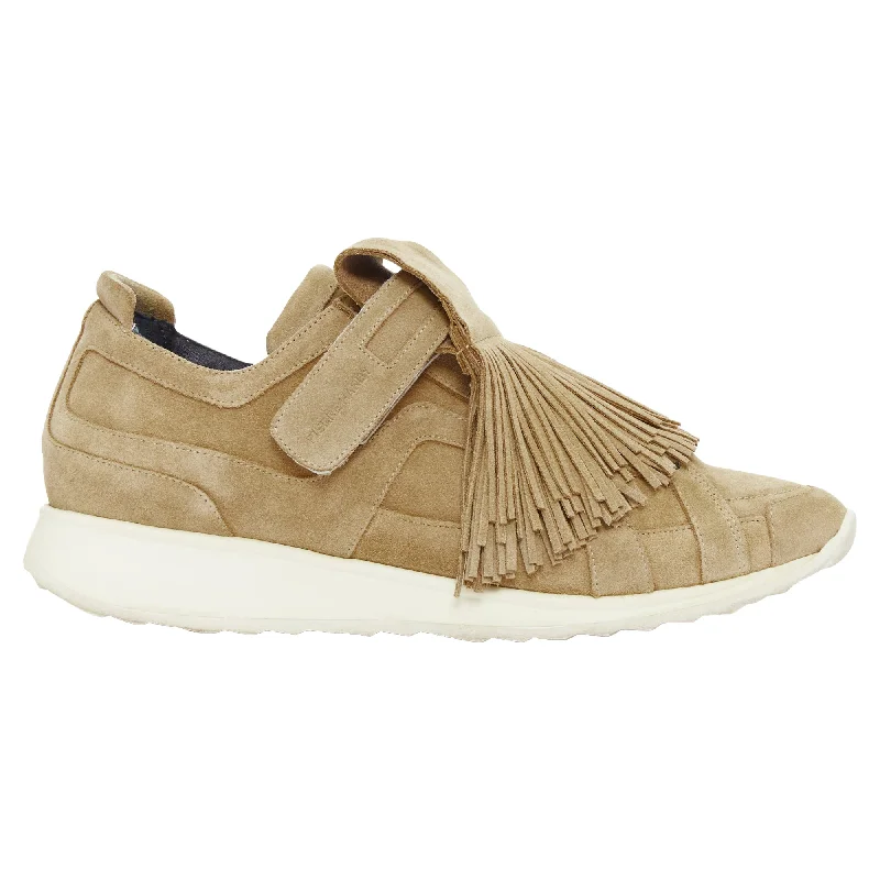 Pierre Hardy Suede Leather Fringe Detail Loafer Sneakers Vintage Oxford Appeal 