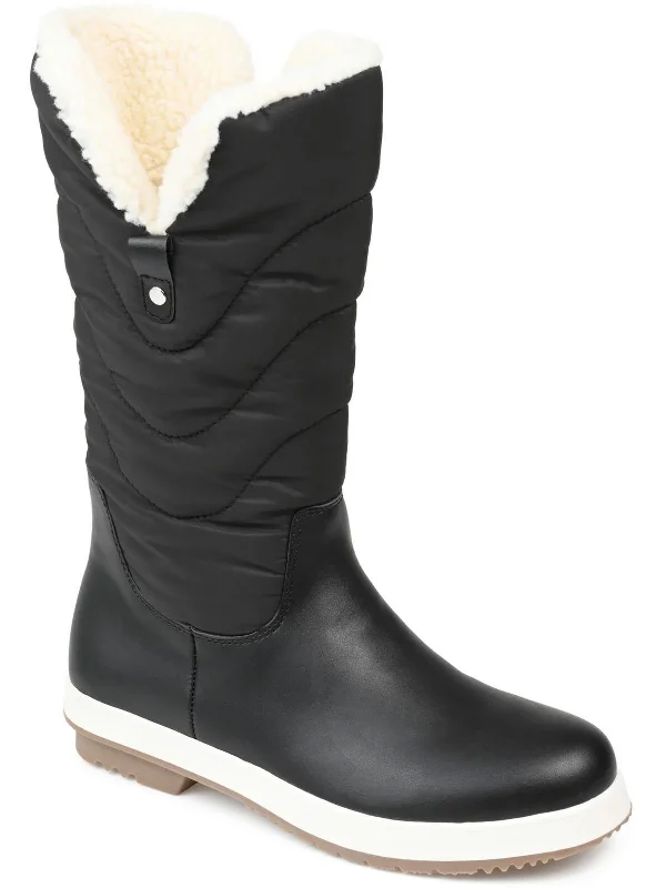 PIPPAH Womens Comfy Duck toe Mid-Calf Boots Hiking Boot Durability Style  
