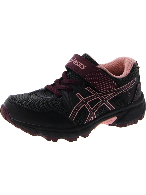 Pre Venture 8 Girls Lace-Up Fitness Athletic and Training Shoes Retro Basketball Sneaker Design  