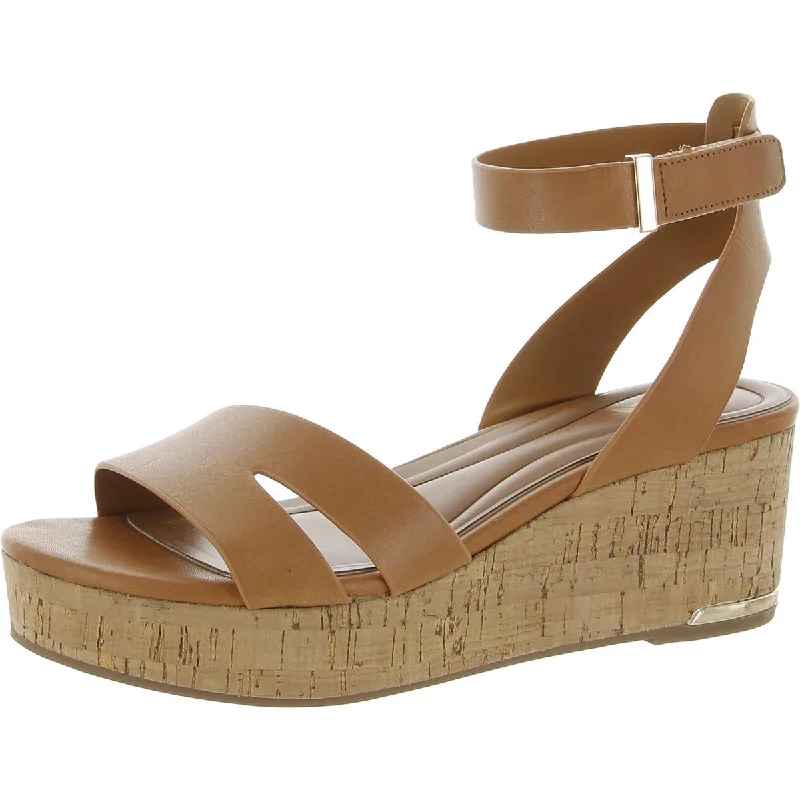 Primrose Womens Leather Strappy Platform Sandals Mod Oxford Design  