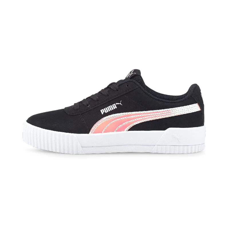 PUMA Junior Girls' Carina Holo Sneakers Tailored Oxford Style 