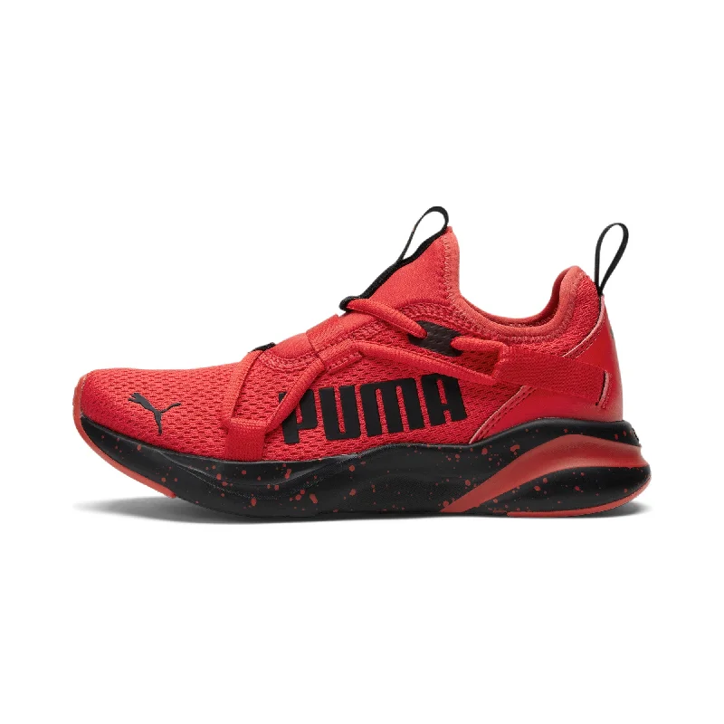 PUMA Junior Softride Rift Speckle Sneakers Ankle - High Military Boot Style  